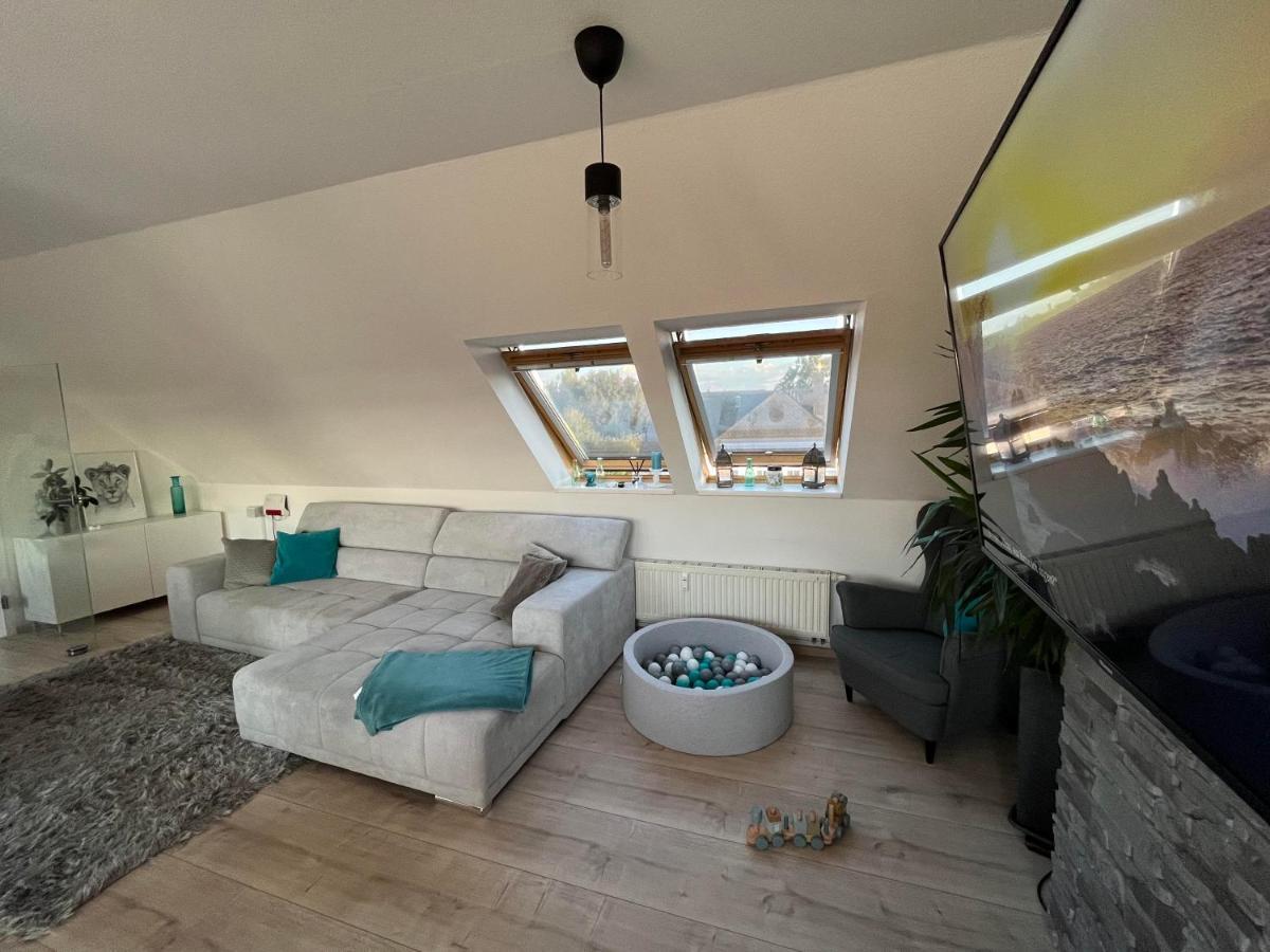 105 Qm Neues Klimatisiertes Appartment Fuer Familien Privater Parkplatz شيمنيتز المظهر الخارجي الصورة